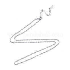 Non-Tarnish 304 Stainless Steel Cable Chains Necklace for Men Women&nbsp;NJEW-N050-A04-S20