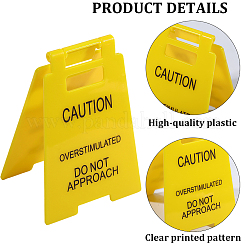 2Pcs Resin Warning Sign&nbsp;AJEW-CN0005-57