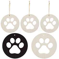 Unfinished Blank Wooden Big Pendants Kit&nbsp;WOOD-WH20014-003C