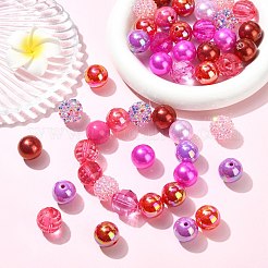50Pcs 15 Styles Resin Rhinestone & Acrylic Beads Findings Kits&nbsp;DIY-CJ0003-30