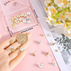 20Pcs Brass Stud Earring Findings&nbsp;KK-BBC0021-71A