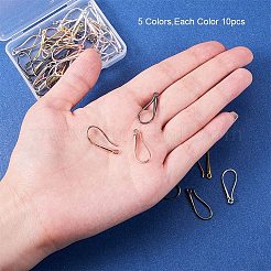 Brass Earring Hooks Findings&nbsp;KK-PH0034-89