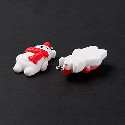 Christmas Theme Opaque Resin Pendants&nbsp;LS-FIND-E025-20