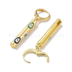 Real 18K Gold Plated Brass Dangle Leverback Earrings&nbsp;EJEW-L269-001G