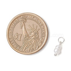 Natural Cultured Freshwater Pearl Potato Charms with Brass Jump Rings&nbsp;PALLOY-JF04176-03