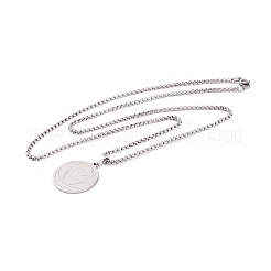 Stainless Steel Pendant Necklaces&nbsp;NJEW-L122-01P