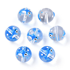 Transparent Glass with Enamel Beads&nbsp;LAMP-T011-19A