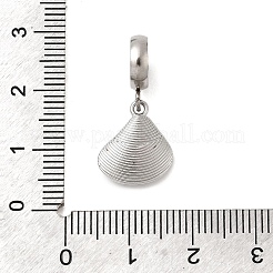 304 Stainless Steel Crystal Rhinestone Sea Animal European Dangle Charms&nbsp;STAS-D153-02B-P