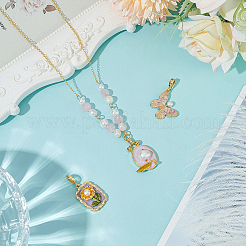 3Pcs 3 Styles Alloy Enamel Pendants&nbsp;FIND-PH0028-60