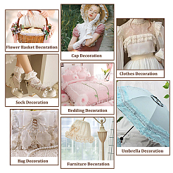 10M Polyester Pleated Lace Trim&nbsp;OCOR-GA0002-31