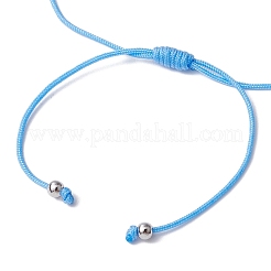 Natural Dyed White Jade Braided Bead Bracelets&nbsp;BJEW-JB09823
