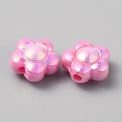 Plating Acrylic Beads&nbsp;MACR-WH0007-128E