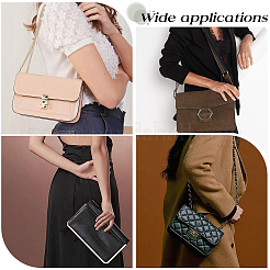 Imitation Leather & Alloy Crossbody Purse Chains&nbsp;FIND-WH20033-034B-LG