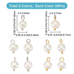 70Pcs 2 Colors Natural Cultured Freshwater Pearl Charms&nbsp;FIND-CN0001-42