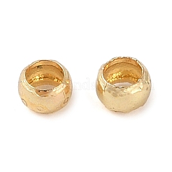 Brass Crimp Beads&nbsp;X-KK-N254-42A-G