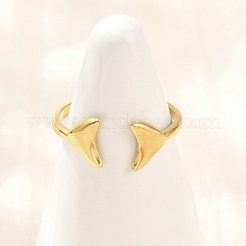 304 Stainless Steel Cuff Open Rings for Women&nbsp;RJEW-A102-10B-G
