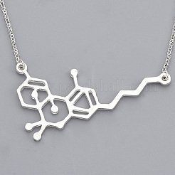 Unisex Alloy Pendant Necklaces&nbsp;NJEW-T010-01S-NF