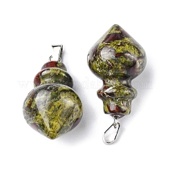 Natural & Synthetic Mixed Gemstone Pendants&nbsp;G-G998-C