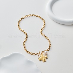 304 Stainless Steel & Natural Freshwater Pearl Pendant Necklaces for Women&nbsp;WG1B871-02