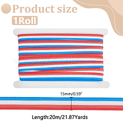 20M Polyester Striped Elastic Cords&nbsp;SRIB-WR0001-13