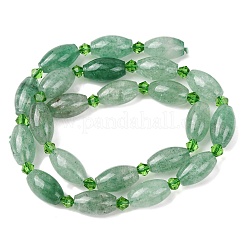 Natural Green Quartz Beads Strands&nbsp;G-G453-C05-8x13mm