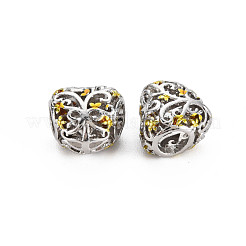 Rack Plating Alloy Enamel European Beads&nbsp;MPDL-N039-152
