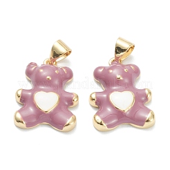 Brass Enamel Pendants&nbsp;KK-A153-06G-C