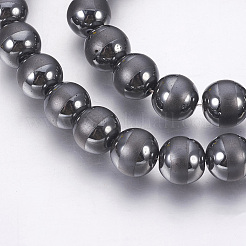 Electroplate Non-Magnetic Synthetic Hematite Beads Strands&nbsp;G-F585-D-10mm