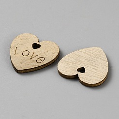 Word Love Wooden Wedding Hearts&nbsp;WOOD-WH20005-05B