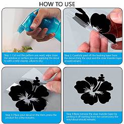 4Pcs 4 Styles PET Waterproof Self-adhesive Car Stickers&nbsp;DIY-WH0308-225A-094