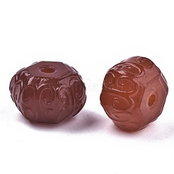 Carved Natural Agate Beads Strands&nbsp;G-T131-91
