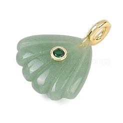 Natural Green Aventurine Carved Pendants&nbsp;G-G330-02G-08