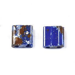 2-Hole Opaque Glass Seed Beads&nbsp;SEED-N004-001-A01