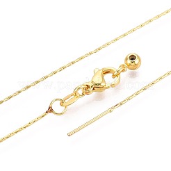 Brass Boston Link Chain Necklaces&nbsp;NJEW-B119-01G