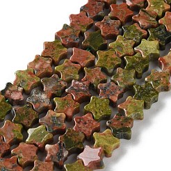 Natural Unakite Beads Strands&nbsp;G-G085-B53-02