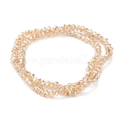 Electroplate Glass Beads Strands&nbsp;GLAA-A001-02A-PL04
