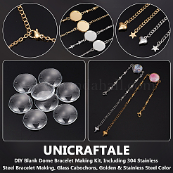 DIY Blank Dome Bracelet Making Kit&nbsp;DIY-UN0005-68