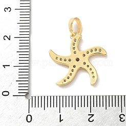 Brass Micro Pave Cubic Zirconia Pendants&nbsp;KK-K305-11E-G