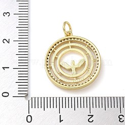 Rack Plating Brass Cubic Zirconia Pendants&nbsp;KK-K392-07G