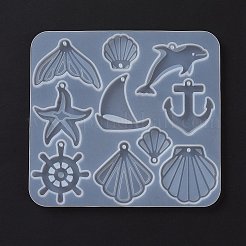DIY Ocean Theme Pendants Silicone Molds&nbsp;DIY-C077-01A