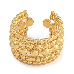 Brass Cuff Rings&nbsp;RJEW-P127-02G