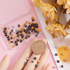 100Pcs 4 Colors Flower Mini Alloy Buttons&nbsp;BUTT-GF0003-83