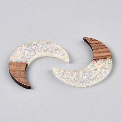 Epoxy Resin & Walnut Wood Pendants&nbsp;RESI-T057-14C