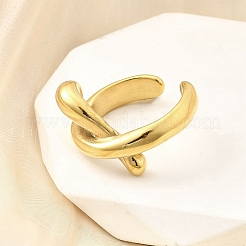 304 Stainless Steel Cuff Rings&nbsp;RJEW-D320-15G