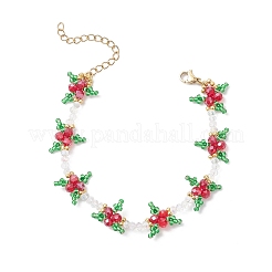Christmas Glass Beaded Bracelets for Women&nbsp;BJEW-MZ00243