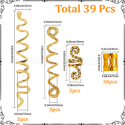 39Pcs Zinc Alloy Dreadlocks Beads&nbsp;FIND-PA0001-83