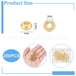 200Pc Rack Plating Brass Spacer Beads&nbsp;FIND-UN0015-49
