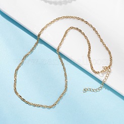 304 Stainless Steel Singapore Chain Necklaces for Women&nbsp;NJEW-JN05592