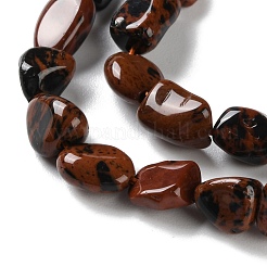 Natural Mahogany Obsidian Beads Strands&nbsp;G-P497-01C-05