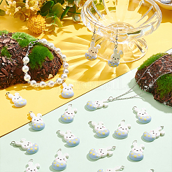 50Pcs Easter Theme Opaque Resin Pendants&nbsp;RESI-DC0001-03